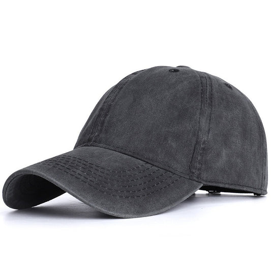 All-match Washable Solid Color Baseball Cap Casual Men - globaltradeleader
