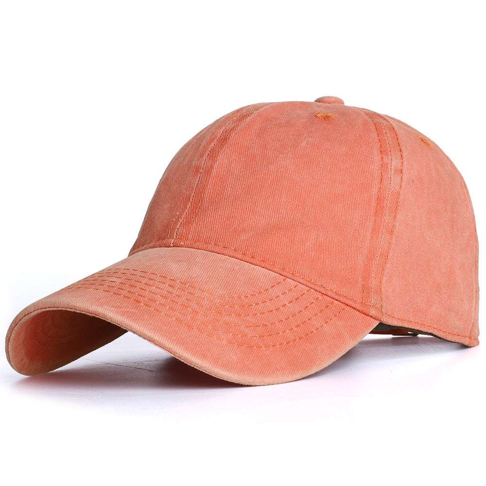 All-match Washable Solid Color Baseball Cap Casual Men - globaltradeleader