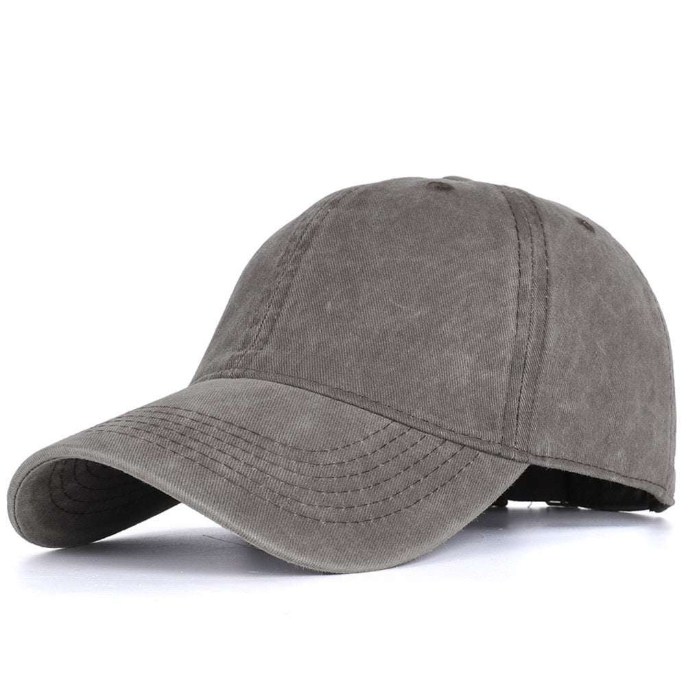 All-match Washable Solid Color Baseball Cap Casual Men - globaltradeleader
