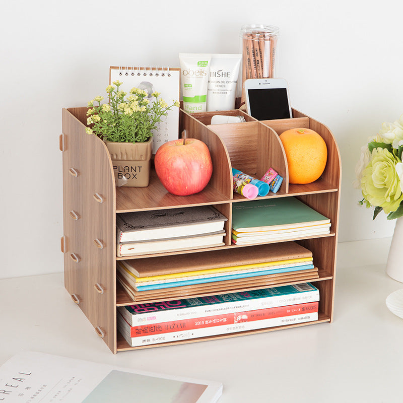 Office Desk Wooden Storage Box - globaltradeleader