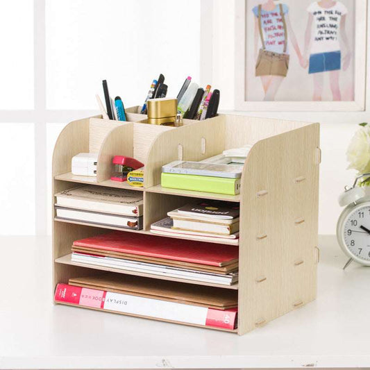 Office Desk Wooden Storage Box - globaltradeleader