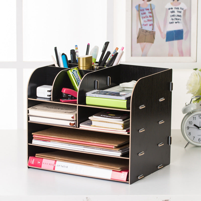 Office Desk Wooden Storage Box - globaltradeleader