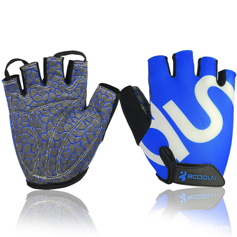 Breathable Non-slip Silicone Sports Short-finger Outdoor Half-finger Cycling Gloves