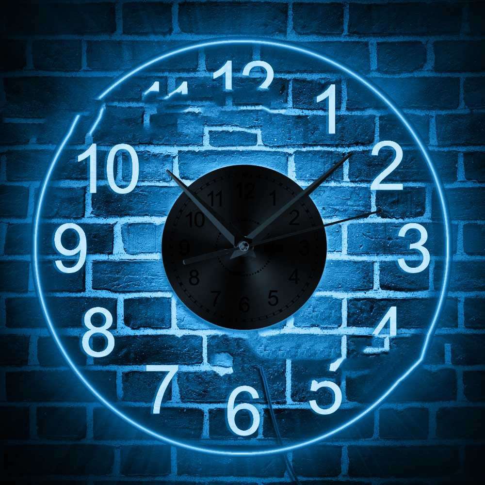 Factory Customized Arabic Numerals Transparent Acrylic Wall Clock