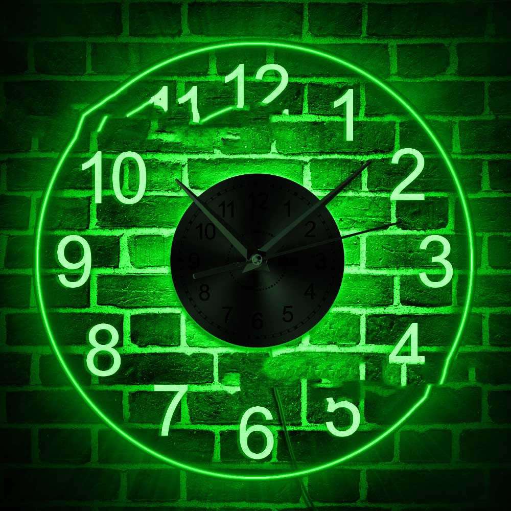 Factory Customized Arabic Numerals Transparent Acrylic Wall Clock