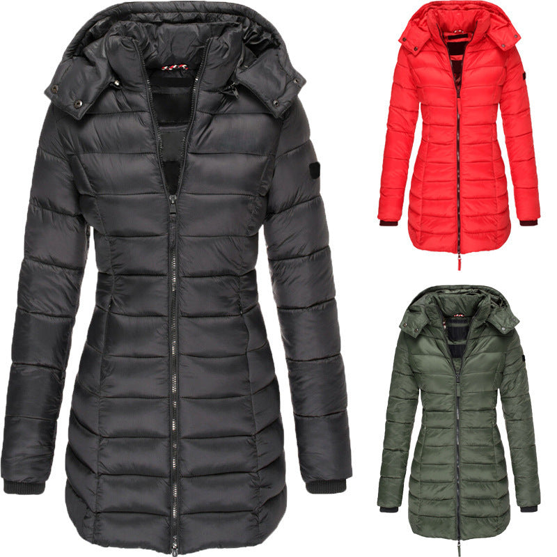 Mid-length Slim-fit Quilted Jacket - globaltradeleader