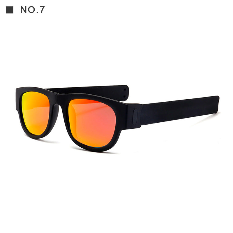 Polarized Folding Wrist Sunglasses With New Strange Bracelet Design Foldablen Sun Glasses