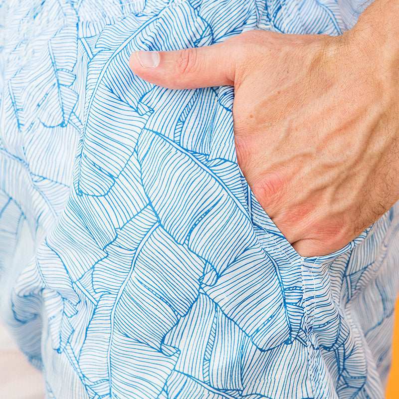 Men's Beach Pants Translucent Print Shorts - globaltradeleader