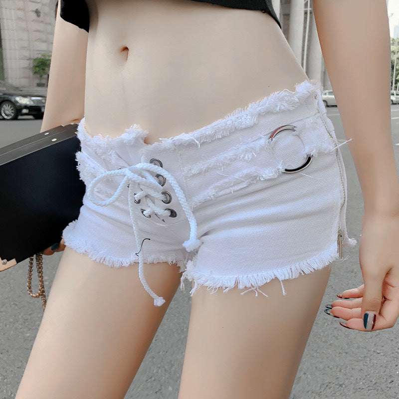 New Sexy Low Waist Hole Women's Denim Shorts - globaltradeleader