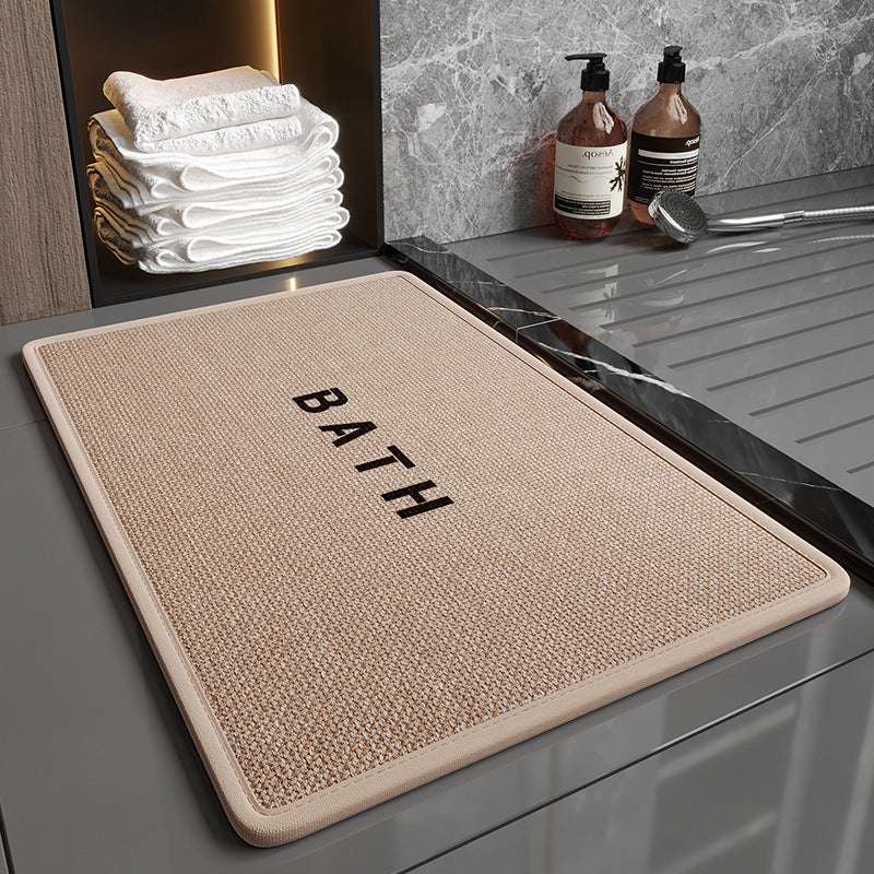 Home Fashion Linen Bathroom Mats Non-slip - globaltradeleader