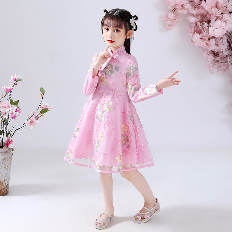 Girl cheongsam costume skirt