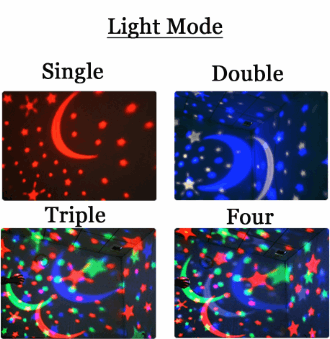 Star projector lamp USB baby sleep light bedroom ball light