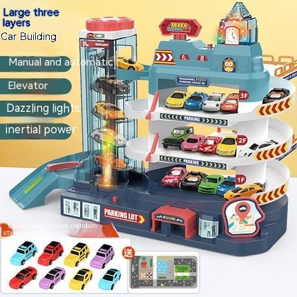 Children's Rail Car Building Toy Multi-storey Parking Lot - globaltradeleader