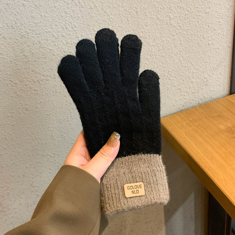 Women's Winter Wool Lined Warm Gloves - globaltradeleader