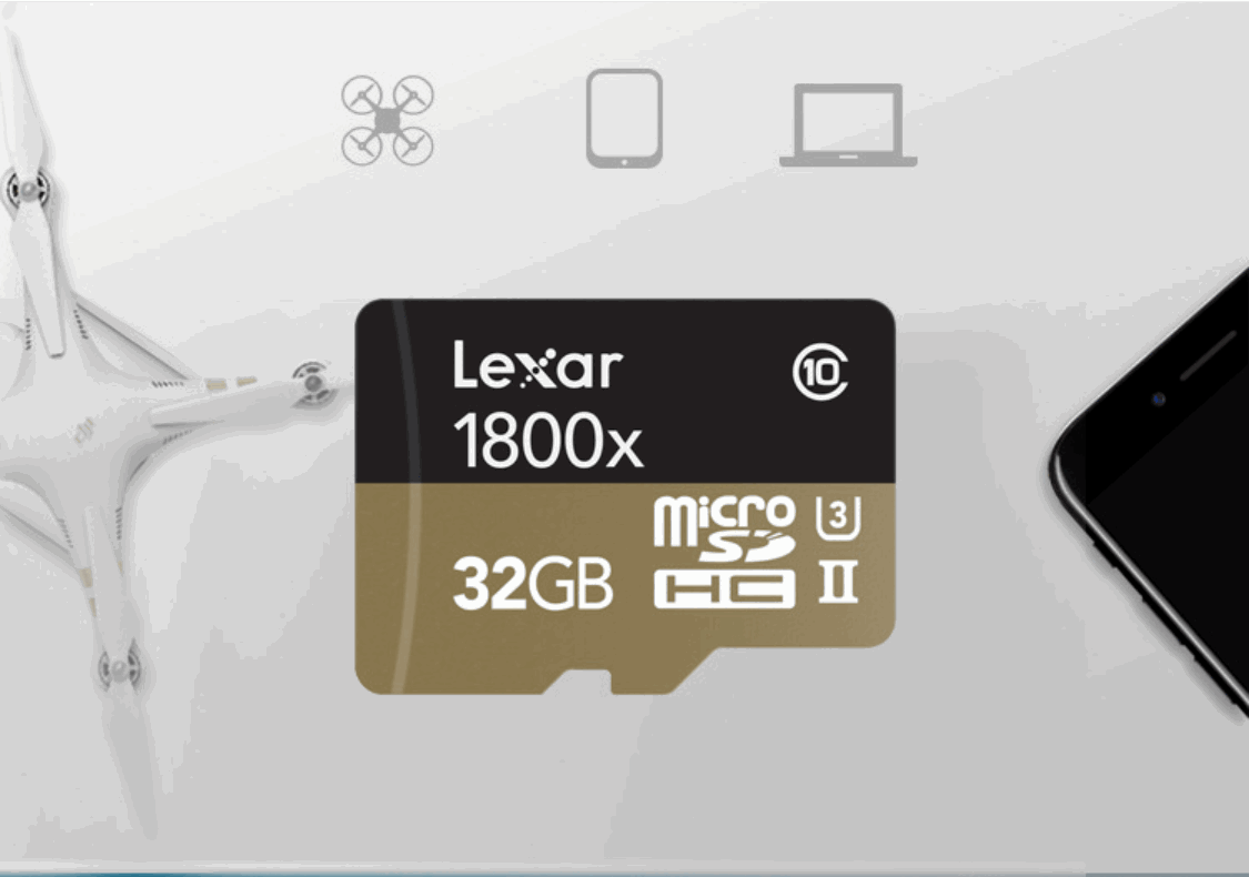 Drone gopro sports camera memory card