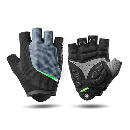 Cycling thick silicone shock absorbing gloves