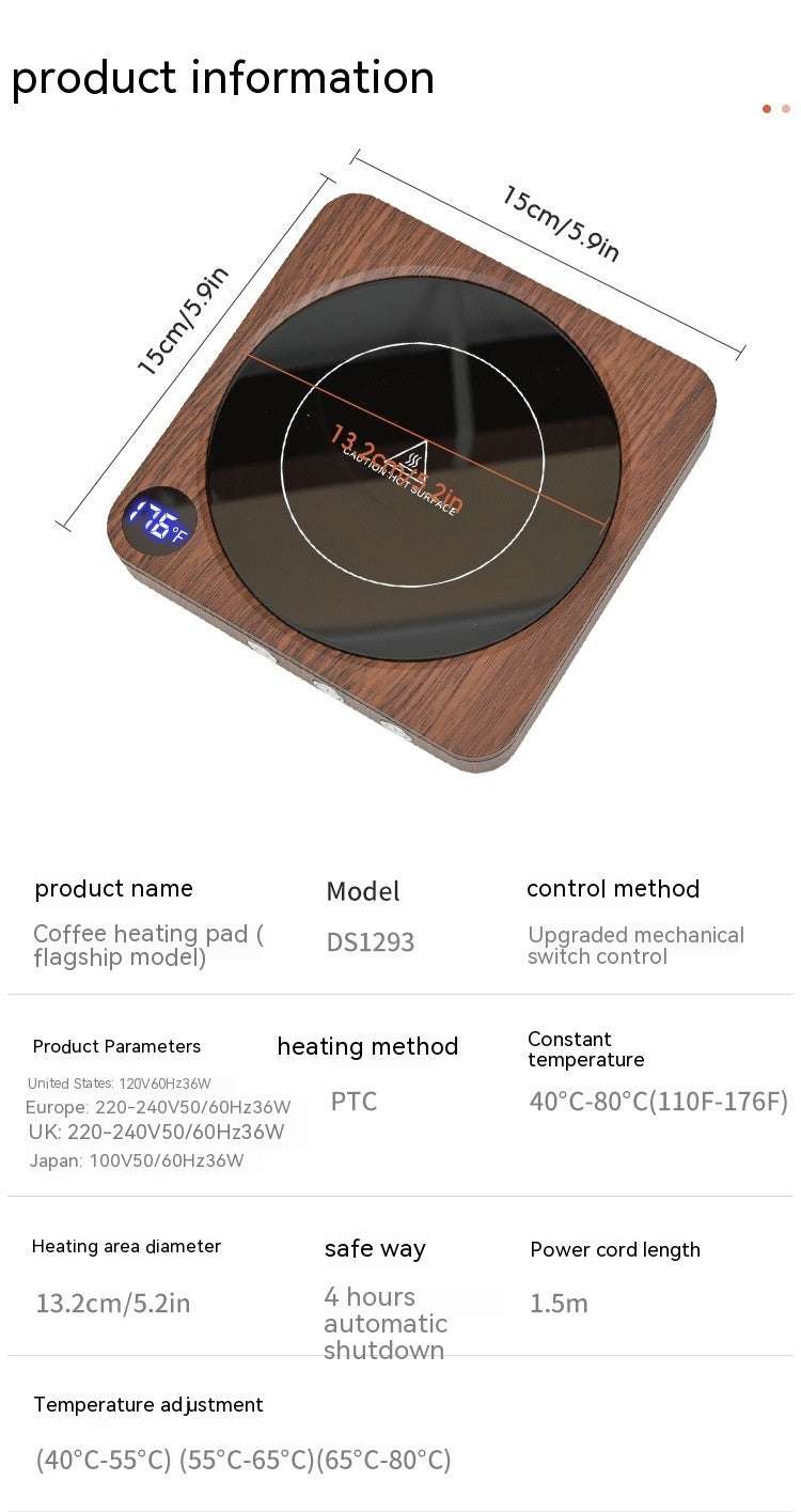 High Temperature Coffee Heating Mat Fabulous Thermal Appliance - globaltradeleader