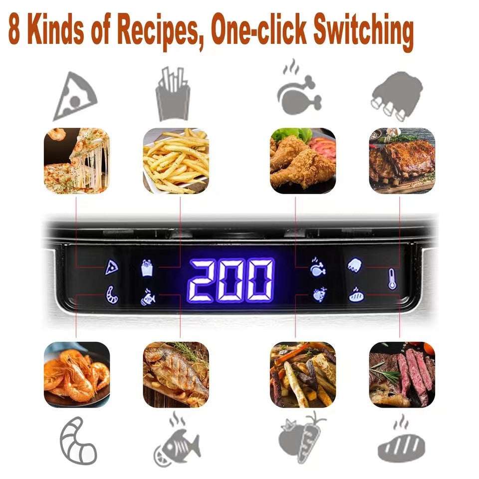 Household Touch Screen 50L Air Fryer - globaltradeleader