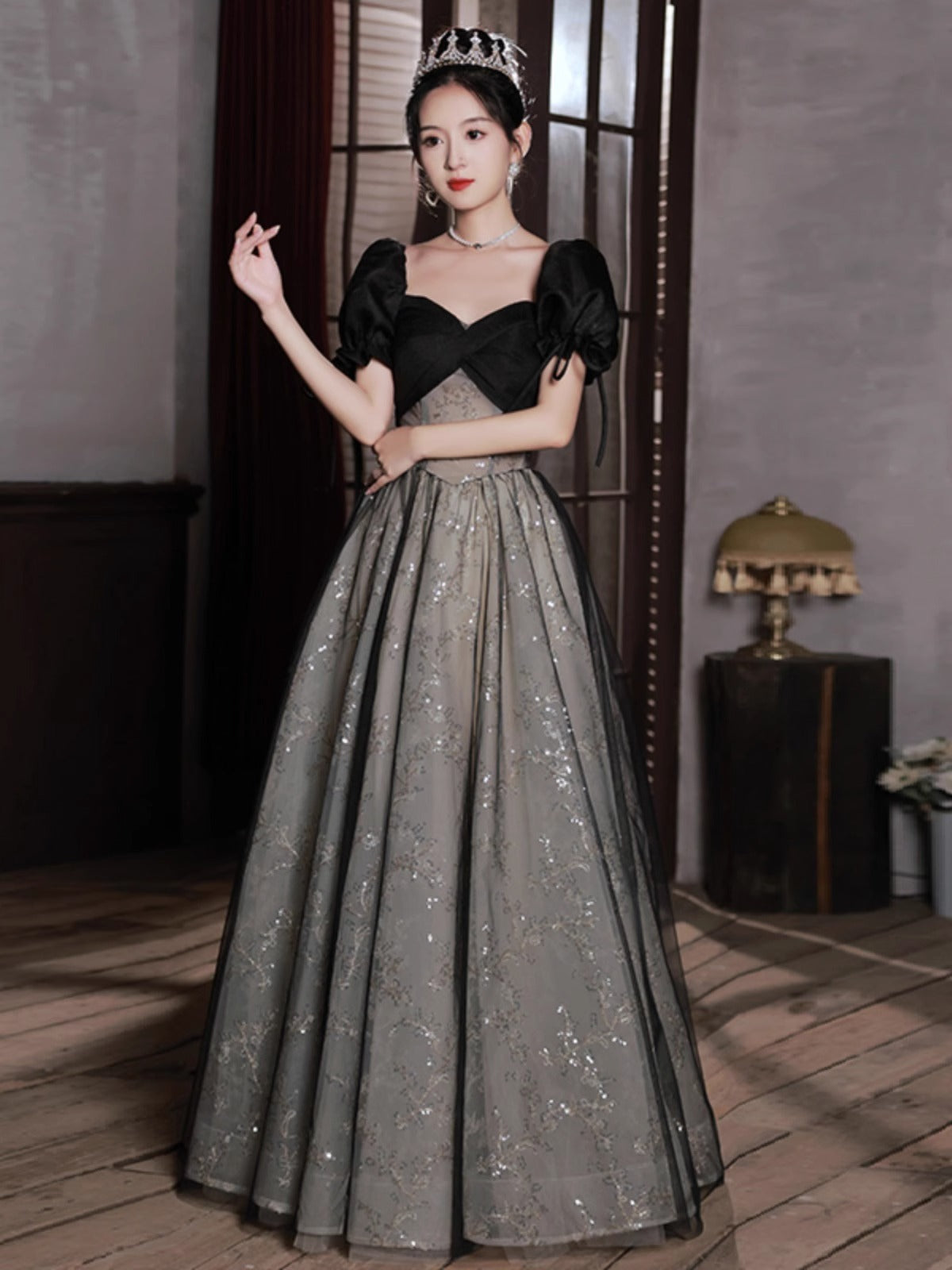 Off-shoulder Evening Dress High Sense Annual Birthday Performance Princess Dress