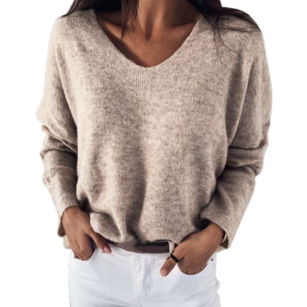 Ladies Color Block Sweater Top - globaltradeleader