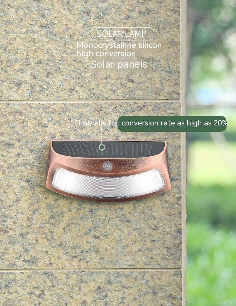Solar Outdoor Retro Decorative Courtyard Villa Garden Wall Lighting Wall Lamp - globaltradeleader