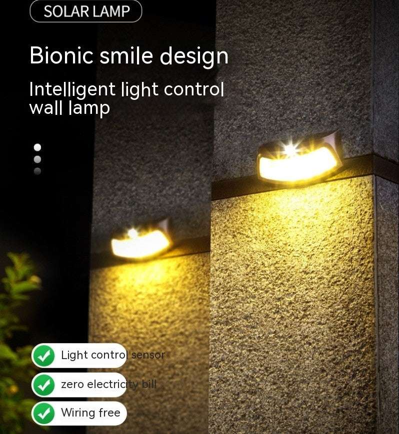 Solar Outdoor Retro Decorative Courtyard Villa Garden Wall Lighting Wall Lamp - globaltradeleader