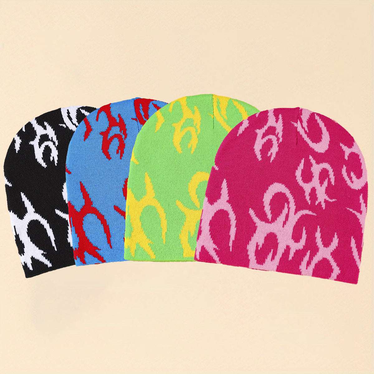 Warm Wool Hat Jacquard Knitted - globaltradeleader