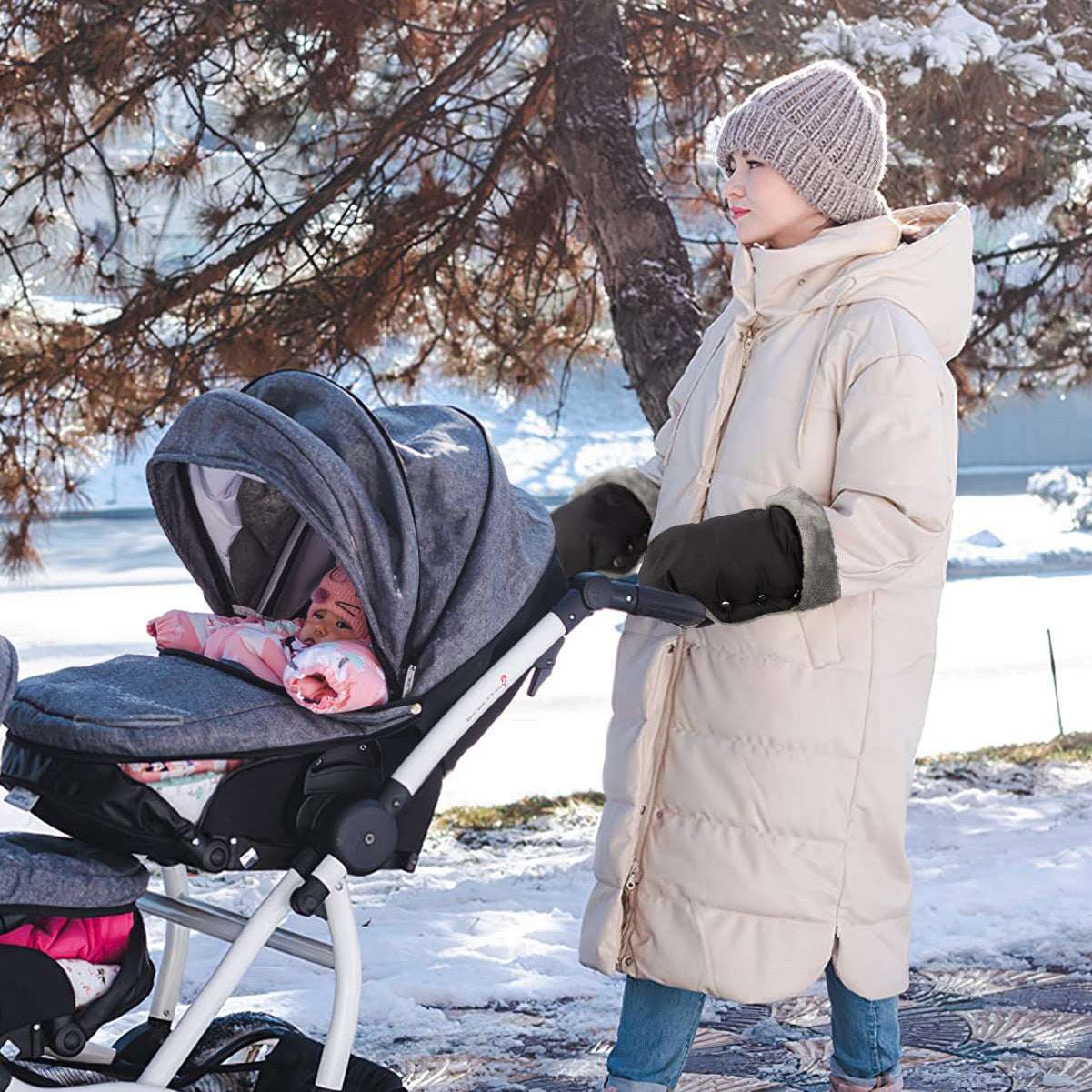 Trolley Warm Cover, Winter Antifreeze, Super Thick Waterproof Gloves - globaltradeleader