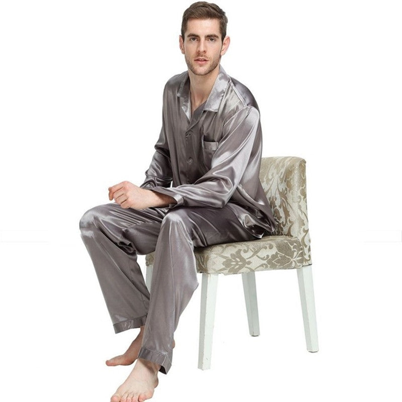 Pajamas Nightgown Loose Homewear Men Winter Sleepwear