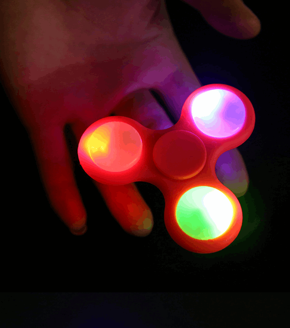 Fidget Spinner Led Lights Batteries Included