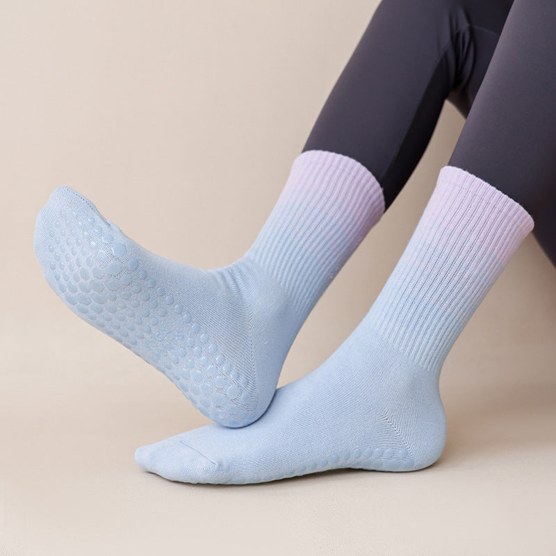 Gradient Yoga Socks Children's Professional Non-slip Autumn And Winter - globaltradeleader