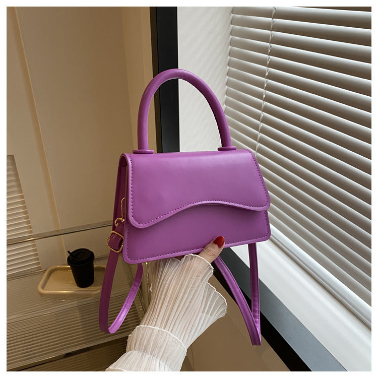 Fashion Messenger Bag Simple Solid Color Tote - globaltradeleader