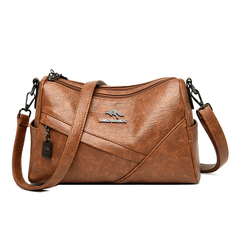 New Fashion Soft Leather Shoulder Large-capacity Crossbody Bag - globaltradeleader