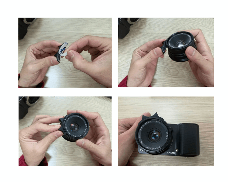 Manual lens focusing ring apron