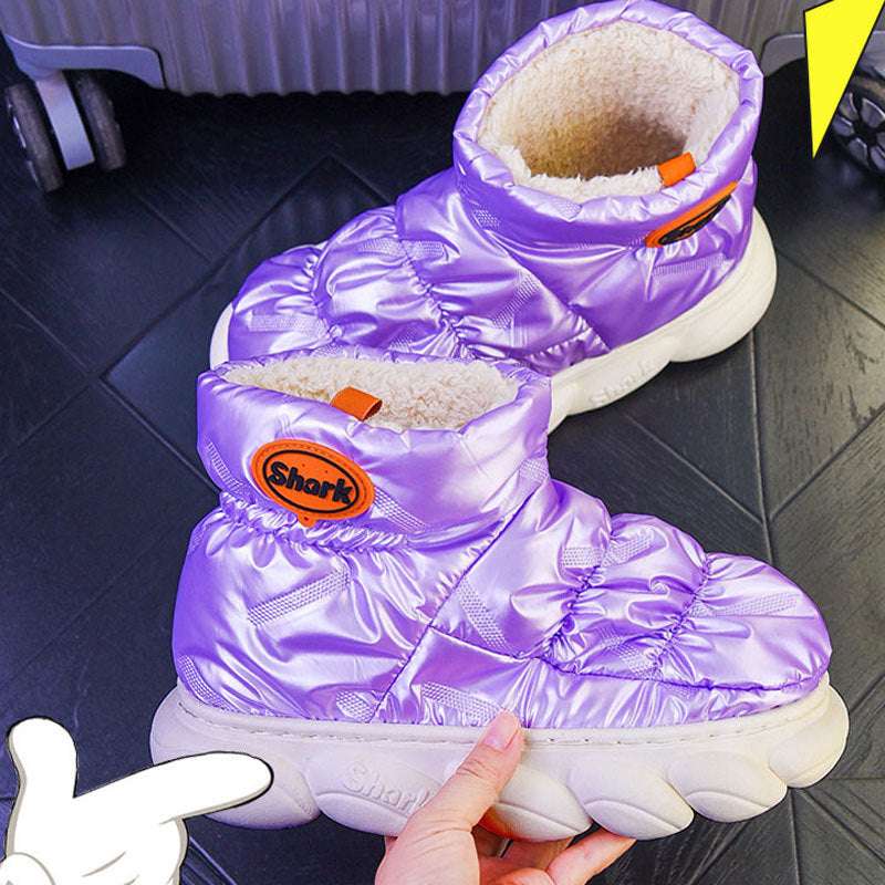 Winter Women Snow Boots Plush Warm Home Floor Down Shoes - globaltradeleader