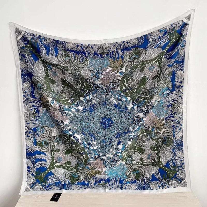 Women's Silk Scarf Strap Retro Tube Top Sun Protection