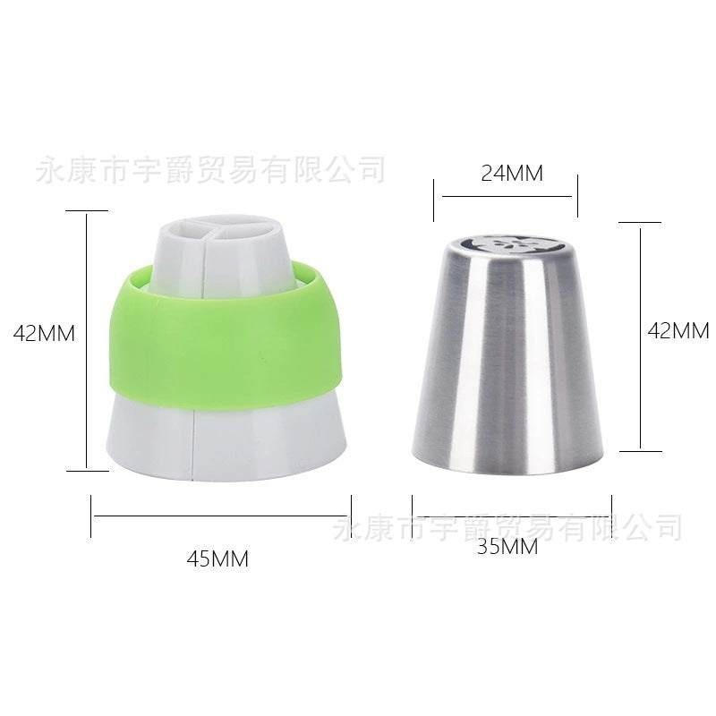 27-piece Russian Piping Nozzle Set Piping Bag Stainless Steel Baking Cake Decoration Tools