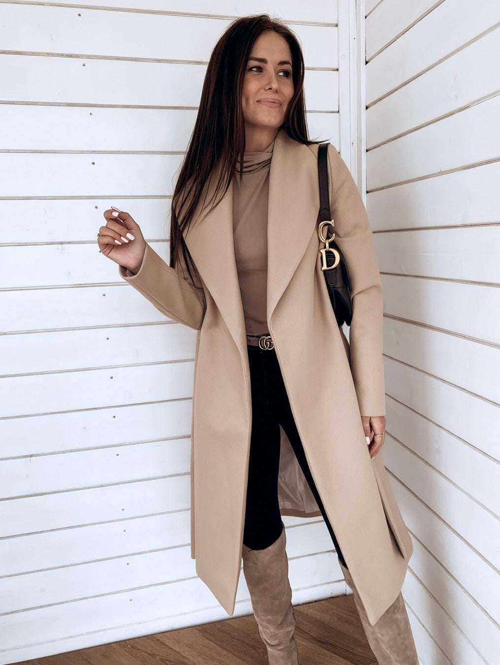 Woolen coat trench coat - globaltradeleader