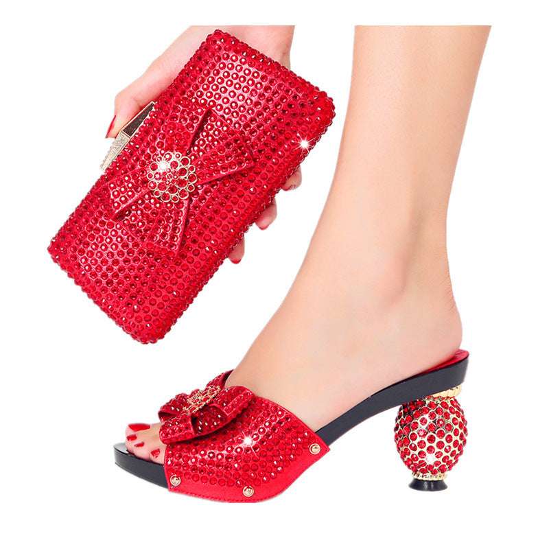 Rhinestone Shoes Plus Size Wedding The Dinner Party Wear - globaltradeleader