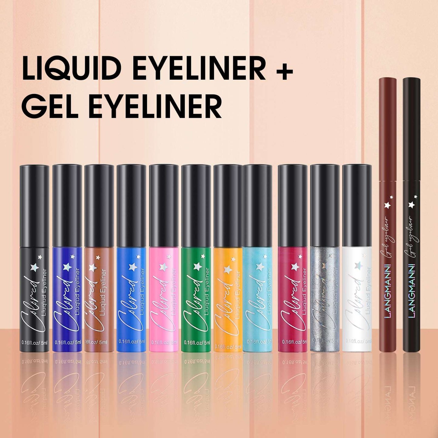 Make-up Eyeliner Liquid And Gel Pen Combination Set