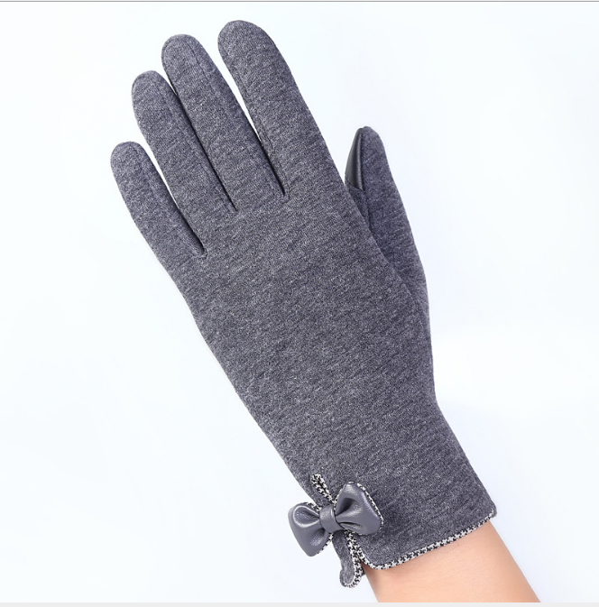 Touch screen ladies winter gloves outdoor sports cycling driving warm gloves not falling velvet gloves