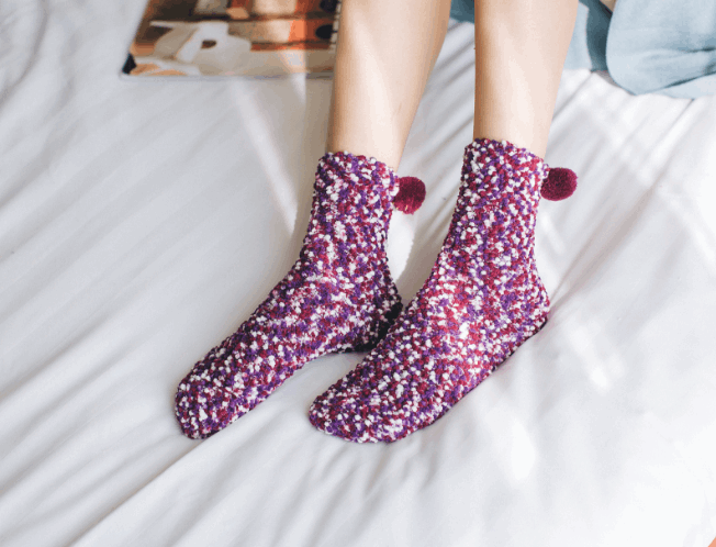Three-dimensional cake socks home floor socks pearl velvet tube female socks