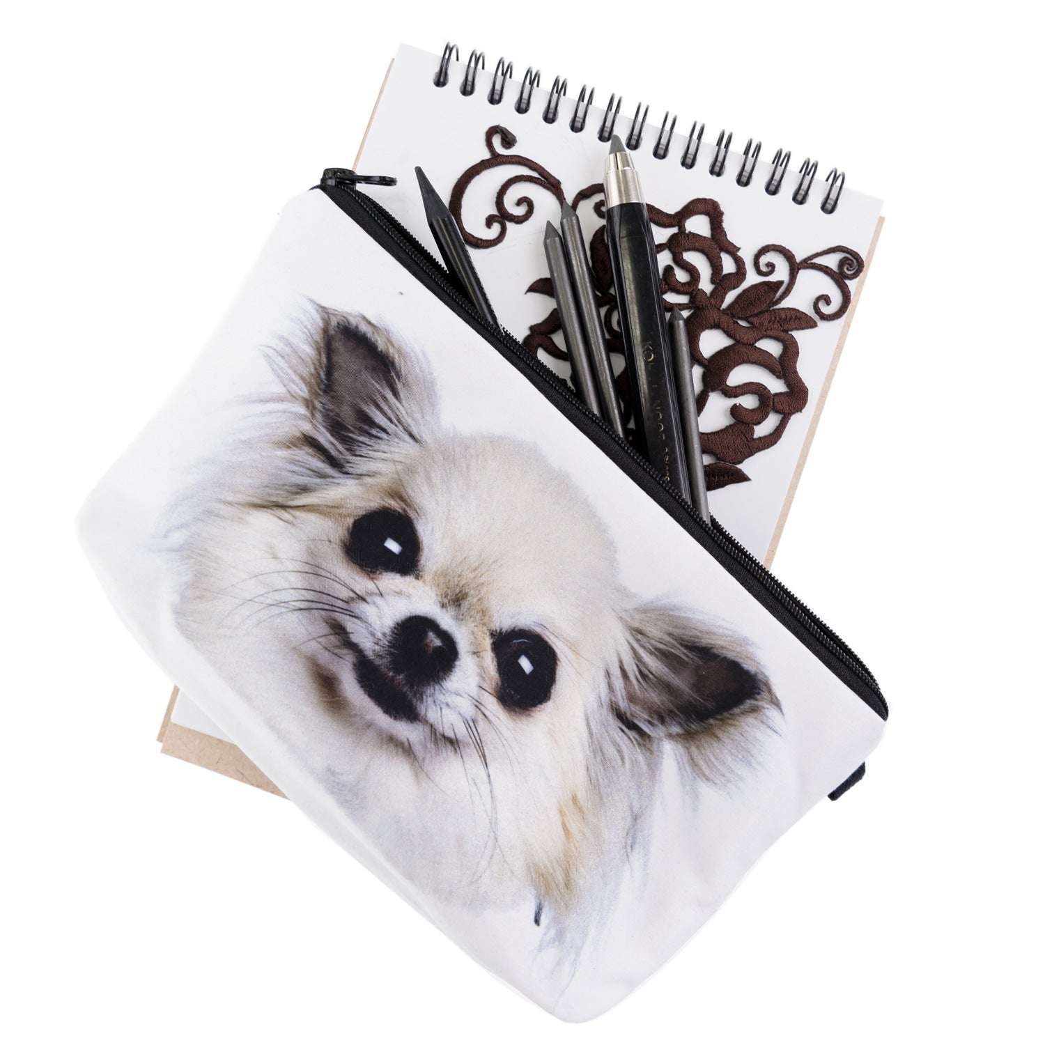European And American Toilet Bag Multifunctional 3d Printing Dog Cosmetic Bag