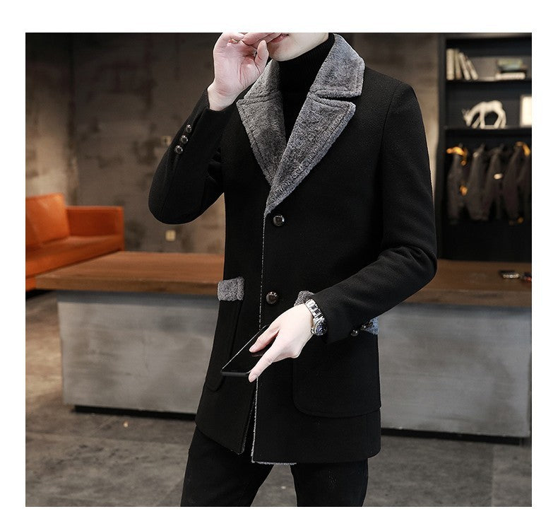 Fur And Leather Overcoat Male - globaltradeleader