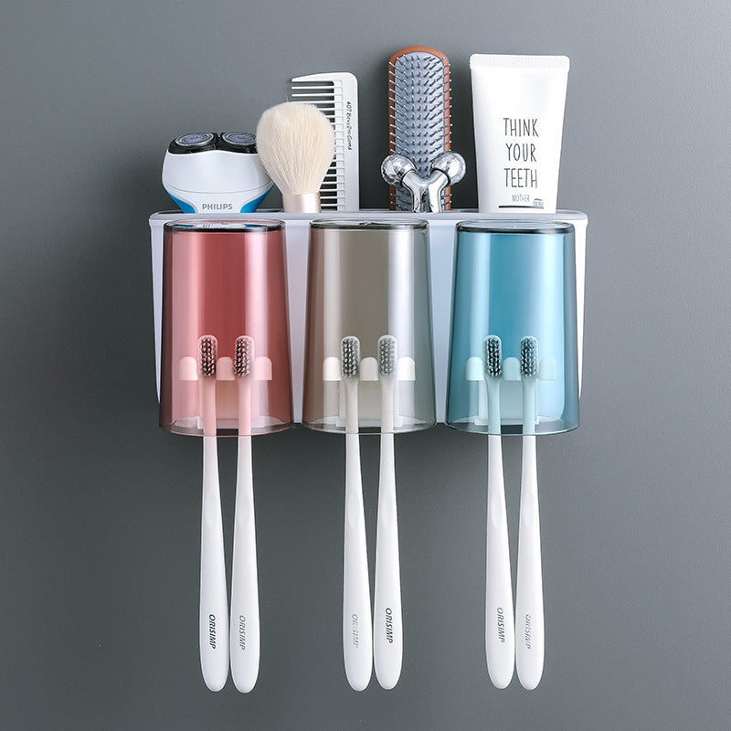 Hanging Tooth Cup Holder Multifunctional Toilet Bowl Set - globaltradeleader