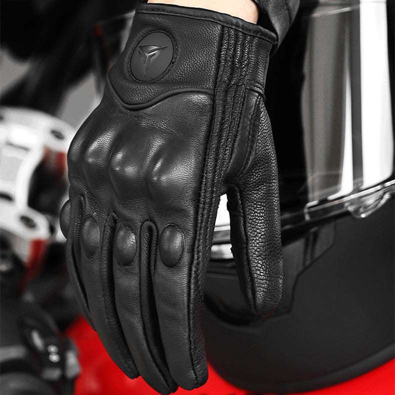Winter Windproof Leather Gloves Vintage Knight - globaltradeleader