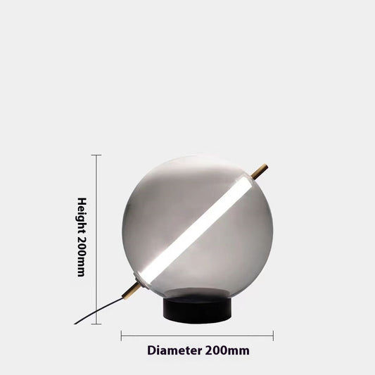 Creative Decoration Simple Glass Bedroom Bedside Lamp - globaltradeleader