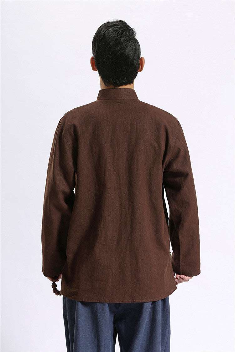 Linen Tang suit jacket men's cardigan