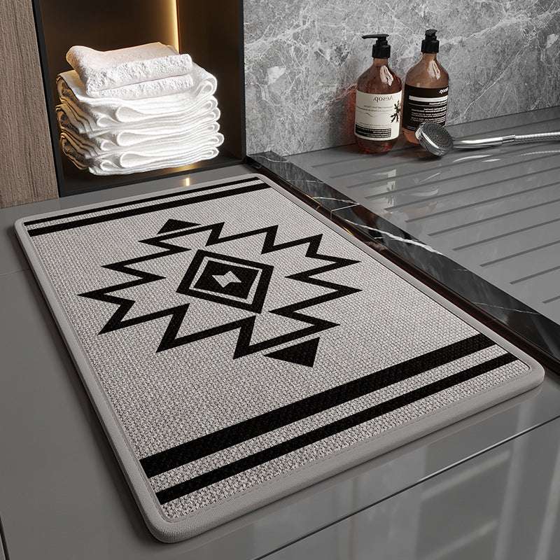 Home Fashion Linen Bathroom Mats Non-slip - globaltradeleader