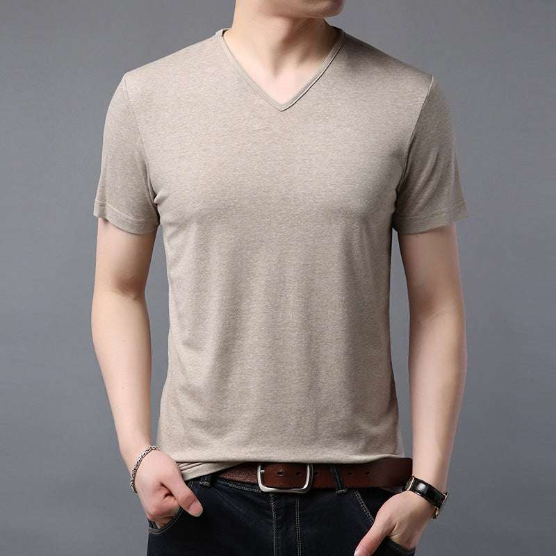V-neck short sleeve T-shirt - globaltradeleader